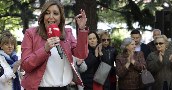 Foto: Susana Díaz, en una visita a Ferrol durante su campaña