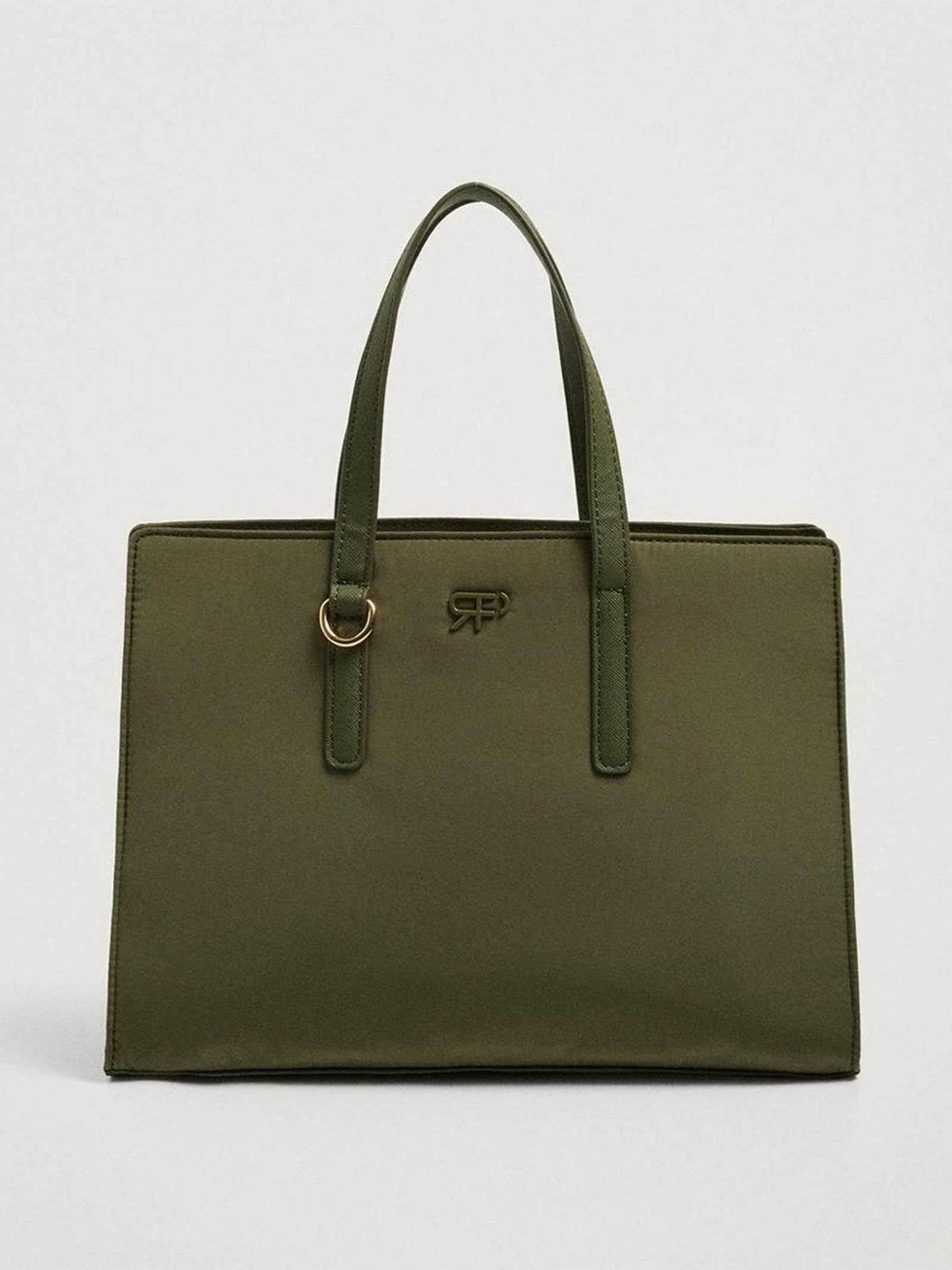 Bolso verde de Parfois estilo shopper. (El Corte Inglés/Cortesía)