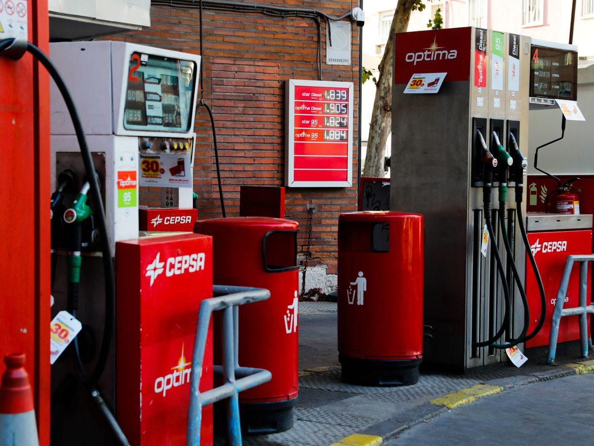 Foto: Surtidores de una gasolinera en Madrid. (EFE/Luis Millán)