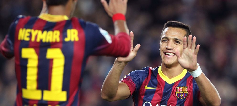 La magia de Neymar y las 'maravillas' de Alexis esconden la ausencia de Messi
