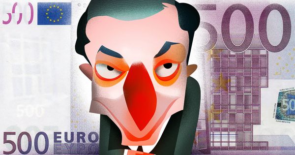 Foto: El presidente del BCE, Mario Draghi. (Ilustración: Raúl Arias)