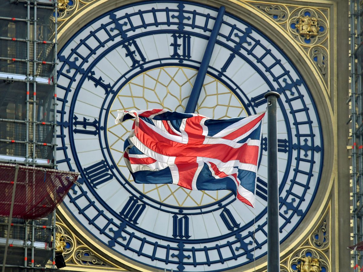 Foto: La bandera británica y el Big Ben. (Reuters)