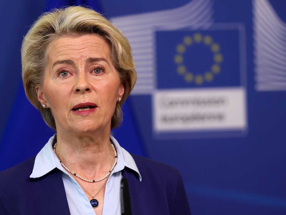 Foto: La presidenta de la Comisión Europea, Ursula von der Leyen. (EFE/Olivier Hoslet)