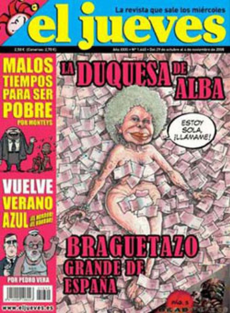Foto: La Duquesa de Alba pide al juez el secuestro de una portada de la revista 'El Jueves'