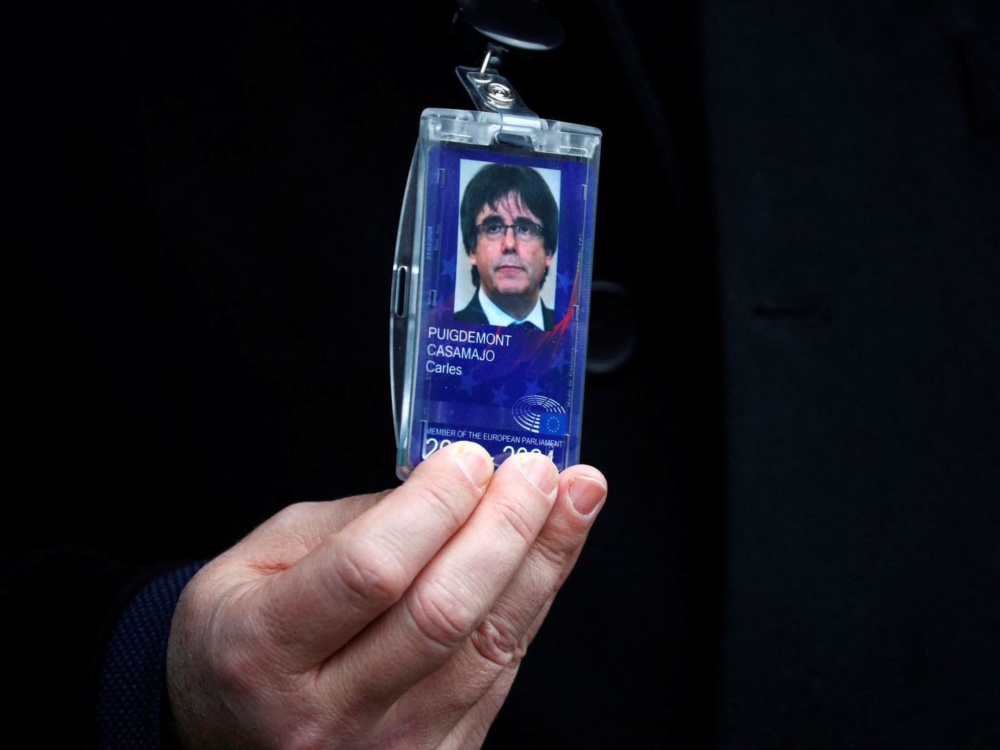 La credencial de Carles Puigdemont. (Reuters)