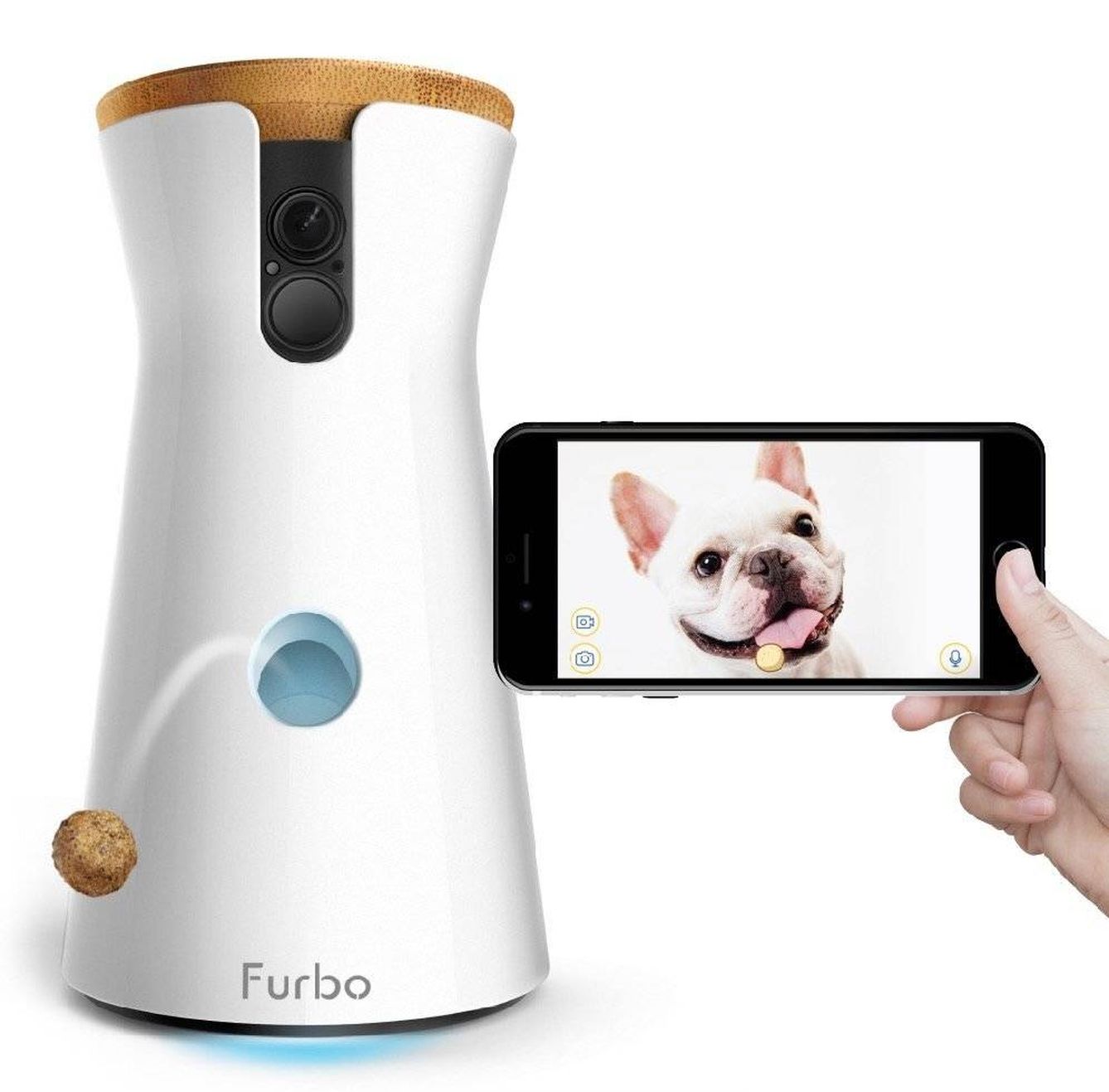 Una cámara para tener vigilada y entretenida a tu mascota. (Foto: Furbo)