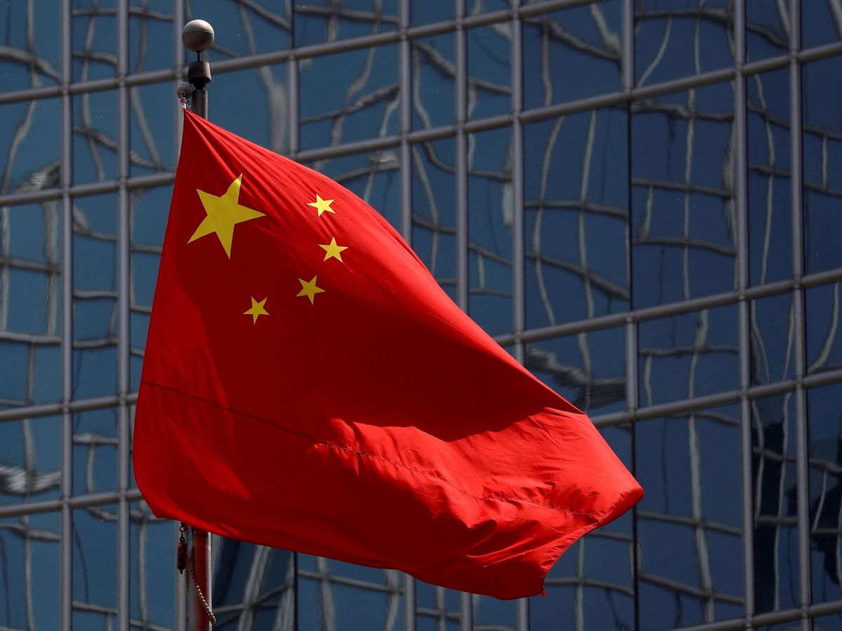 Foto: La bandera de China en Pekín. (Reuters)