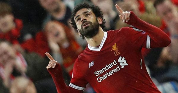 Foto: Salah, en la ida de semifinales de la Champions entre el Liverpool y la Roma. (Reuters)