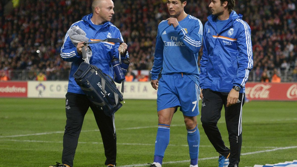 Cristiano Ronaldo sufre una lesión en la parte posterior del muslo izquierdo