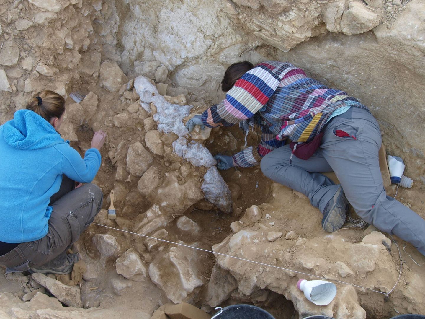 Excavaciones en el yacimiento de Pinilla del Valle. (Comunidad de Madrid)