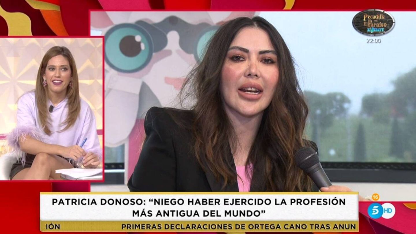 Nuria Marín habla con Patricia Donoso en 'Socialité'. (Mediaset España)