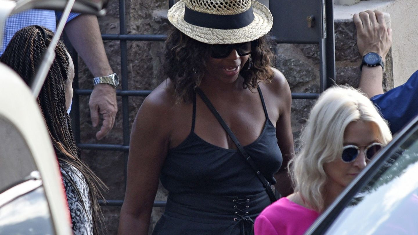 Michelle Obama, de visita en Mallorca. (EFE)