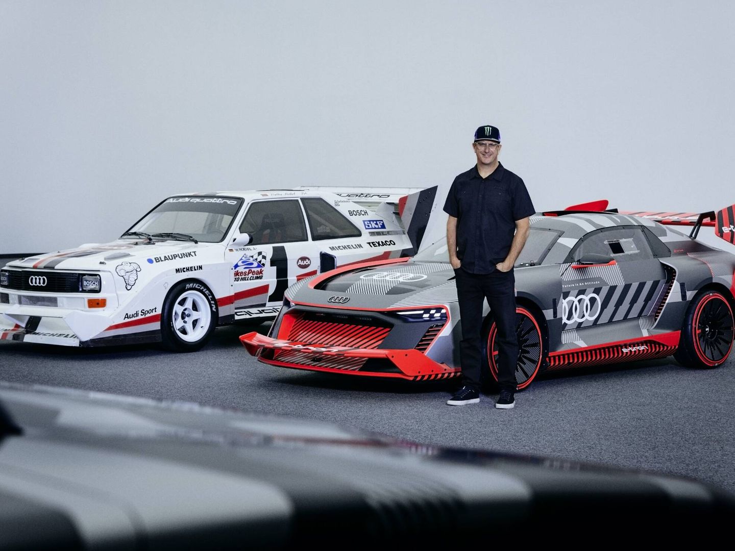 El especialista en 'drift' Ken Block ya está produciendo el video con el Audi S1 Quattro e-tron Hoonitron