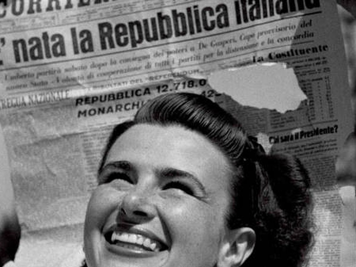 Foto: Celebración del 'Sí' a la República en Italia en junio de 1946