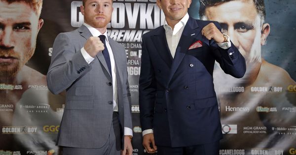 Foto: Gennady Golovkin y Canelo Álvarez lucharán el 16 de septiembre. (Reuters)