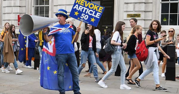 Foto: Una protesta contra el Brexit. (Reuters)