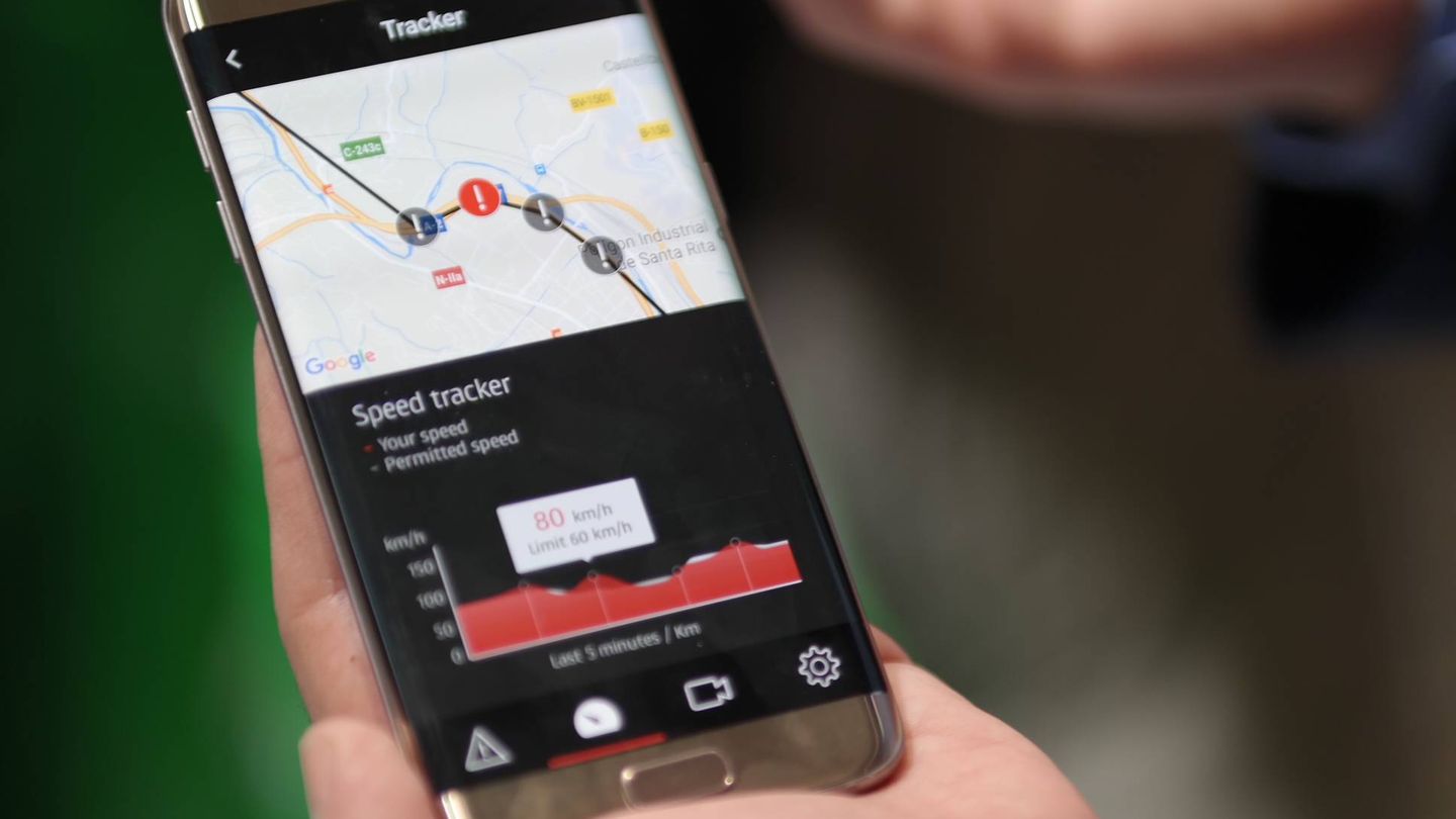 La app te permite ver si te has saltado el límite de velocidad. (M. Mcloughlin)