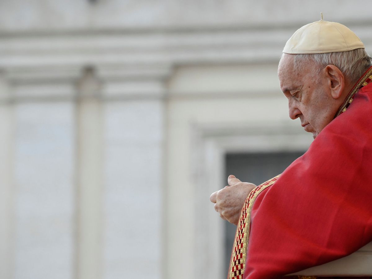 Foto: El papa Francisco, en el funeral de Benedicto XVI. (Reuters)