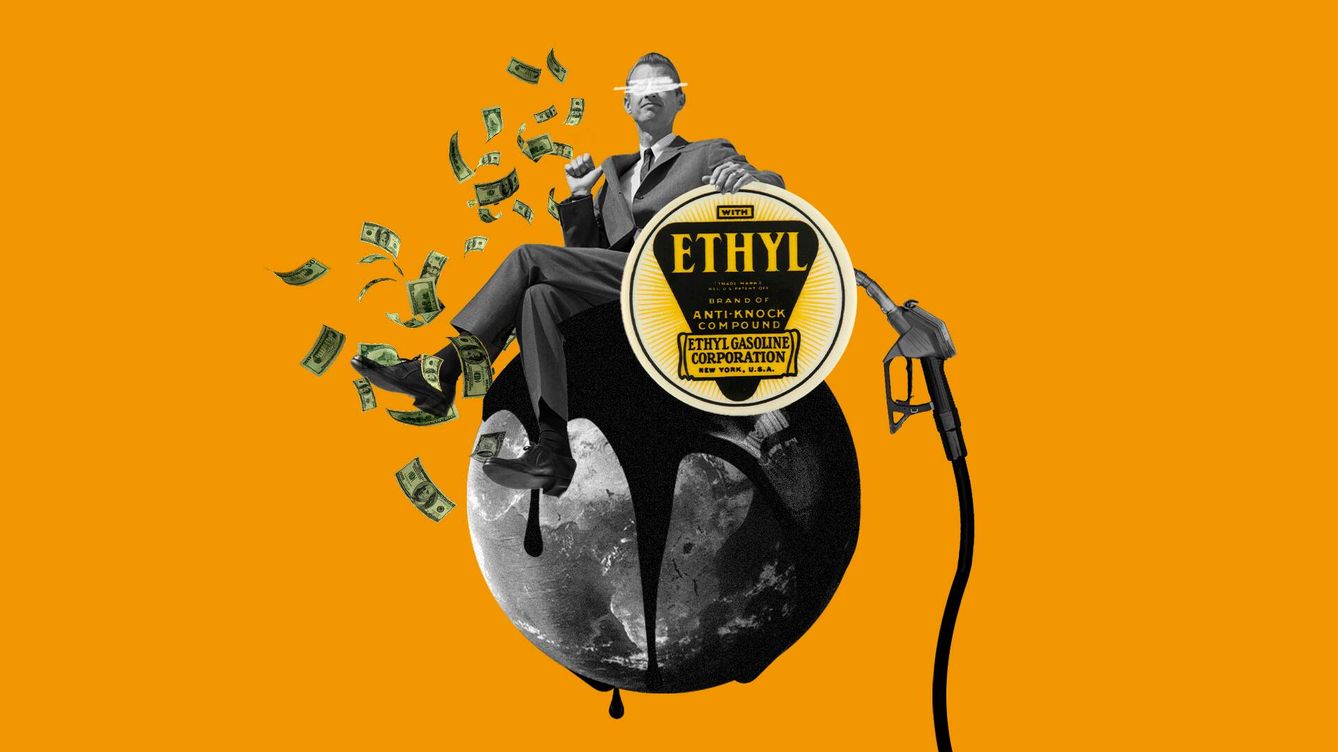 Foto: Ethyl, el aditivo que nos costó un siglo de gasolina con plomo. (Ilustración: Irene de Pablo)