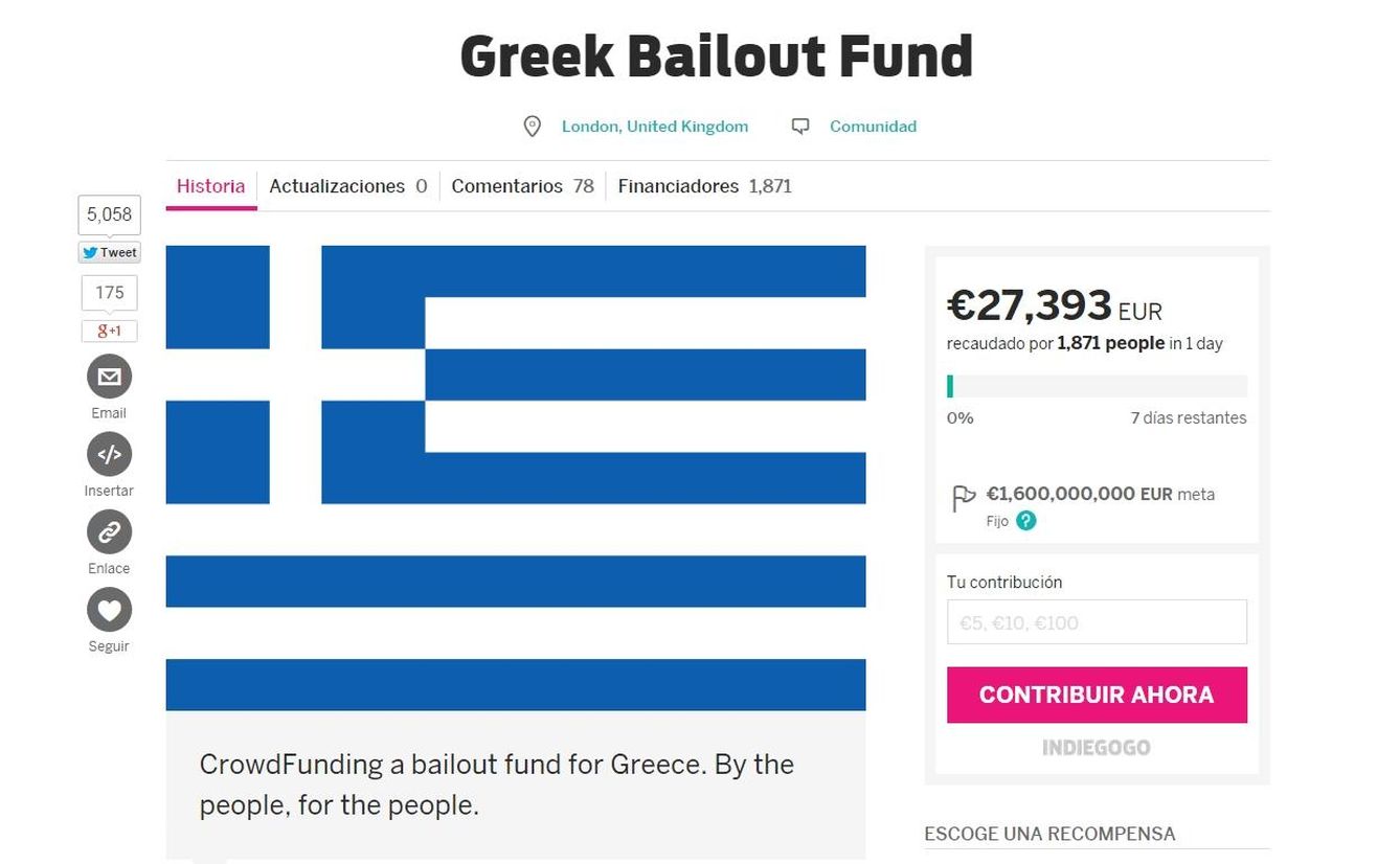 Campaña de 'crowdfunding' para pagar el crédito