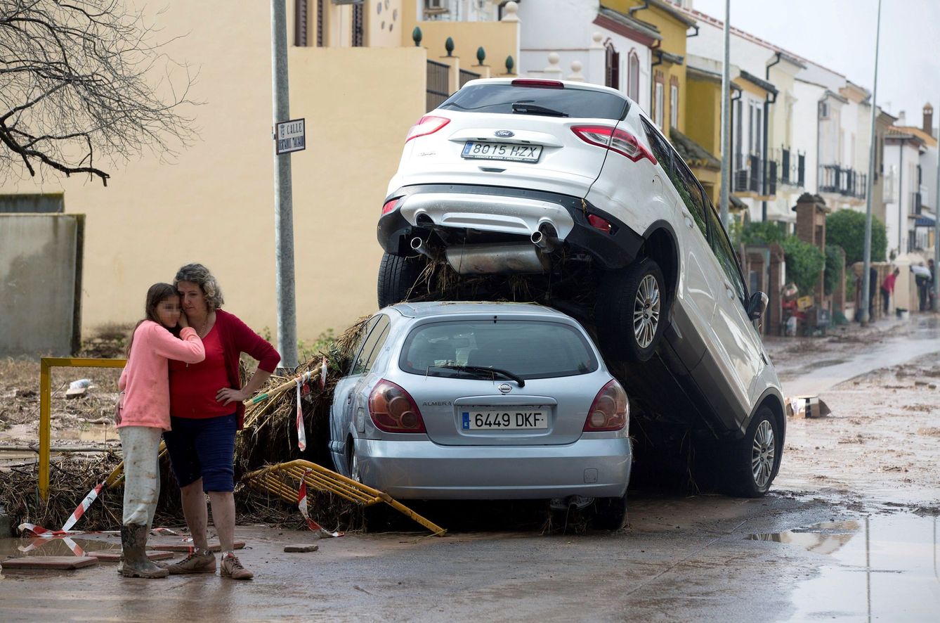 Inundaciones en Málaga. (EFE)