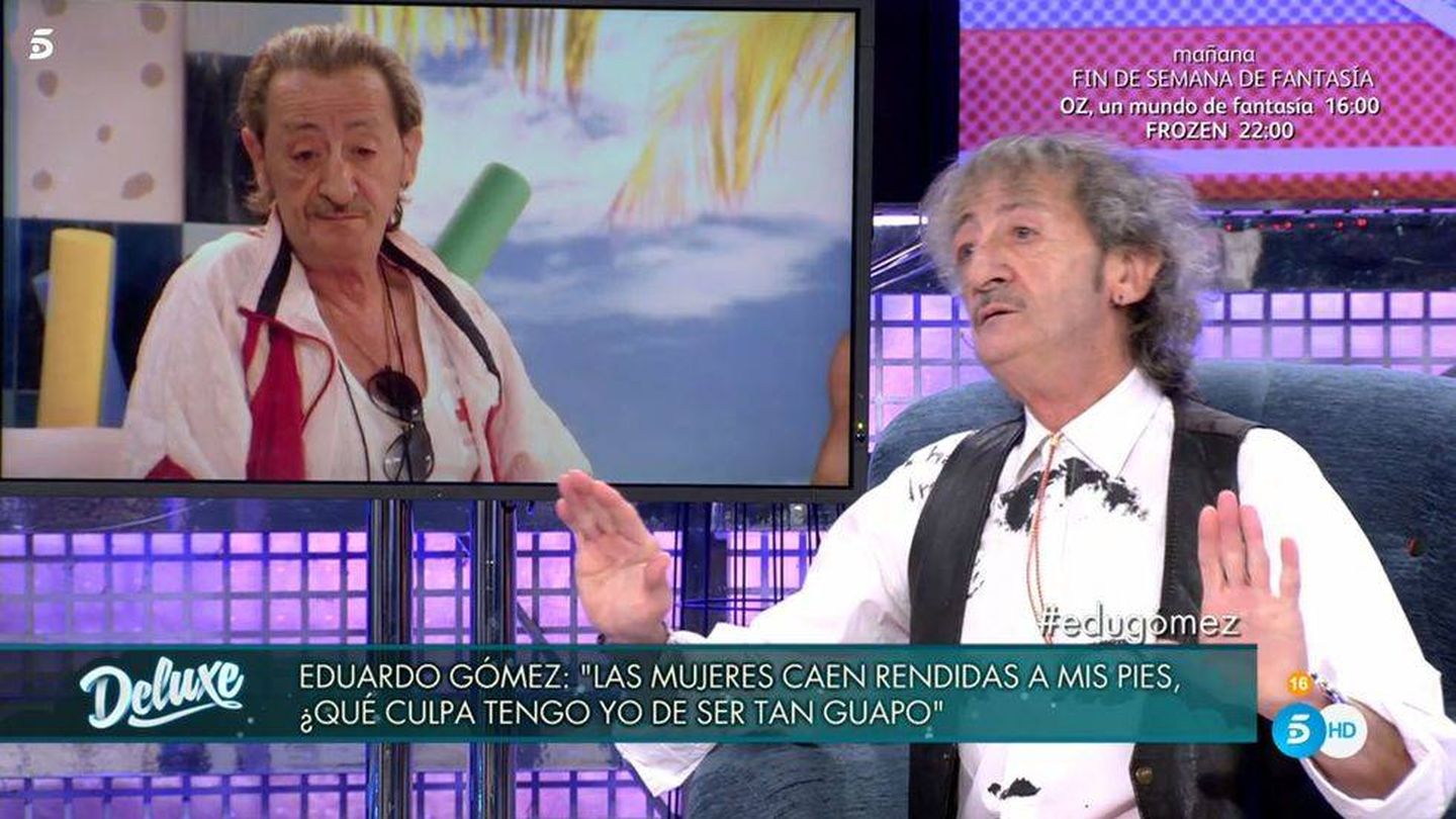 Eduardo Gómez, en 'Sábado Deluxe'. (Telecinco)