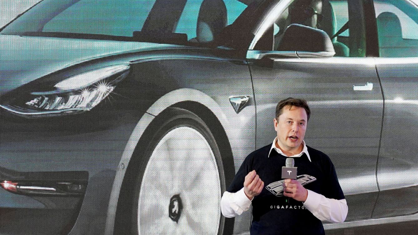Foto: El CEO de Tesla, Elon Musk, durante una presentación de la compañía. (Reuters/Aly Song)