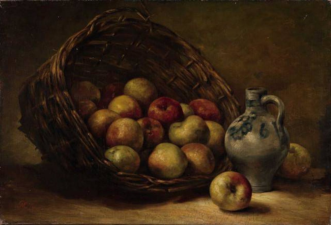 'Cesta con manzanas', Mondrian (1891) (Gemeentemuseum Den Haag)
