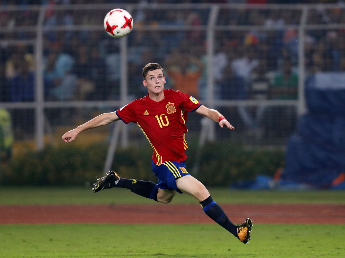 Sergio Gómez puso por delante a España con dos goles. (Reuters)
