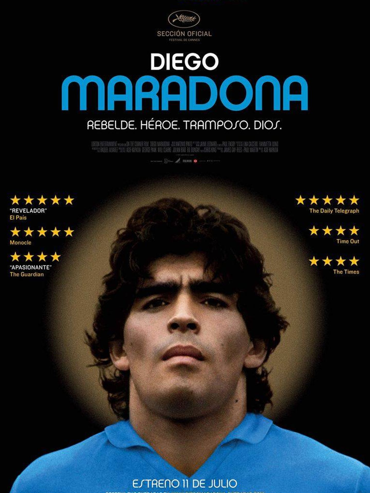 Cartel de 'Diego Maradona'.