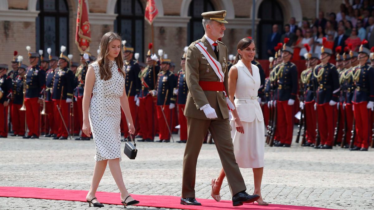 Los Reyes presidirán la jura de bandera de la princesa Leonor y sus compañeros cadetes en Zaragoza
