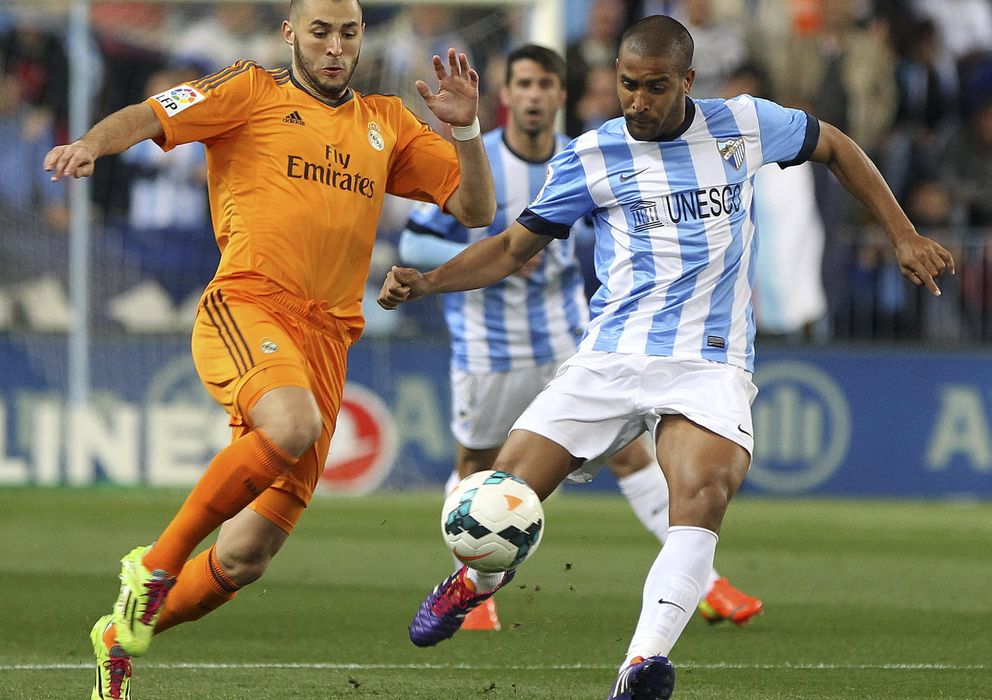 Foto: Karim Benzema, en un momento del partido frente al Málaga del pasado sábado.