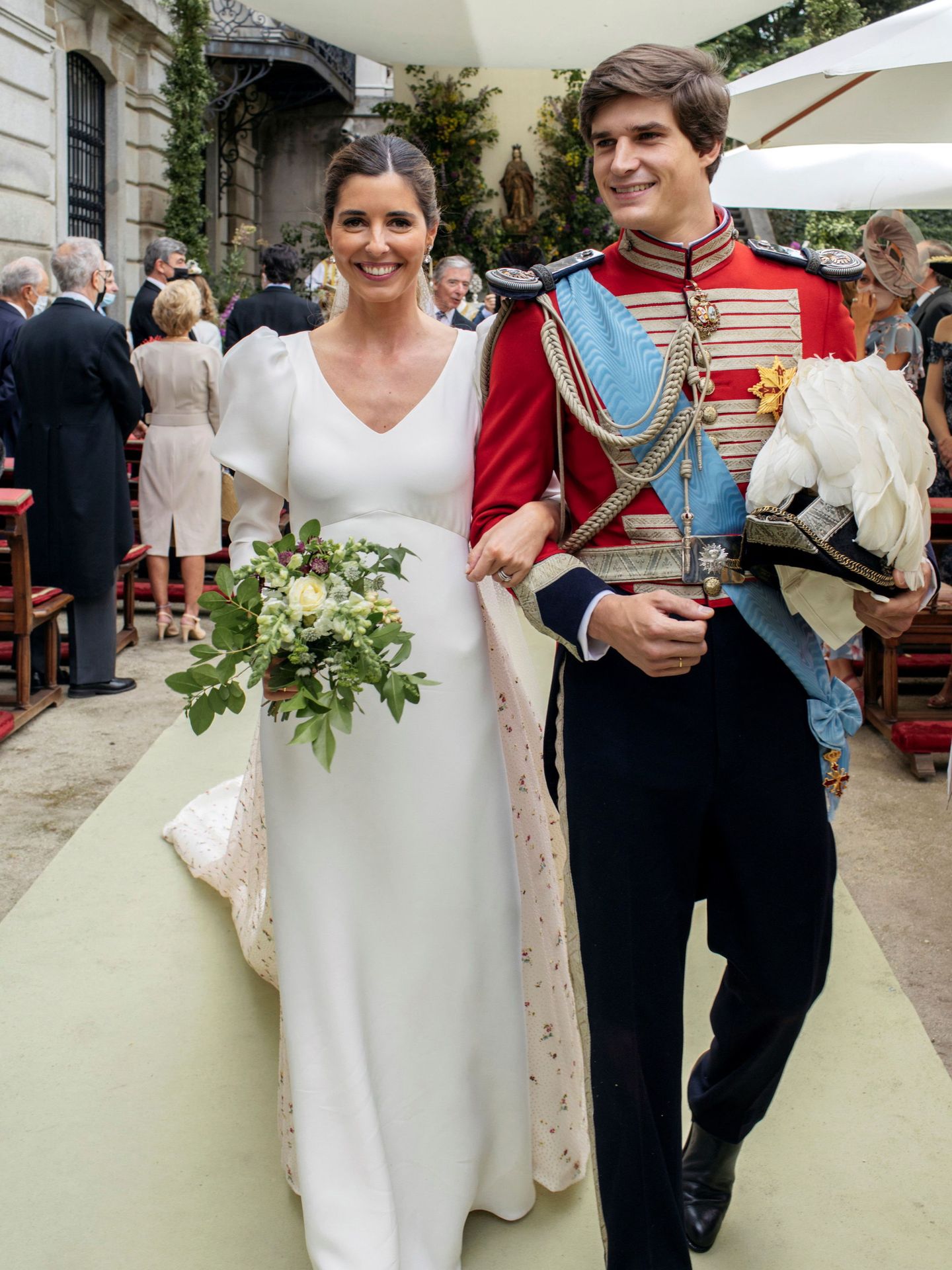 Belén Corsini y Carlos Fitz-James, el día de su boda. (EFE)