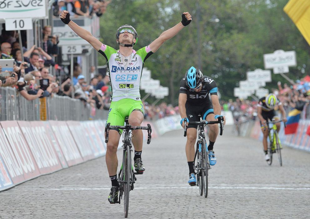 Foto: Battaglin repitió victoria en el Giro tras ganar también la cuarta etapa de la ronda.