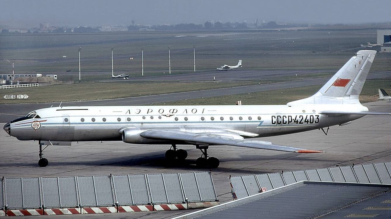 Foto: Un Tupolev Tu-104B de Aeroflot similar al avión involucrado. (Wikimedia)