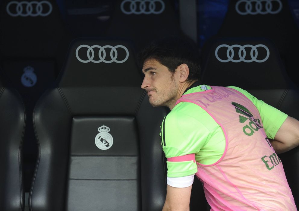 Foto: Iker Casillas durante el partido de la Liga (Cordon Press).