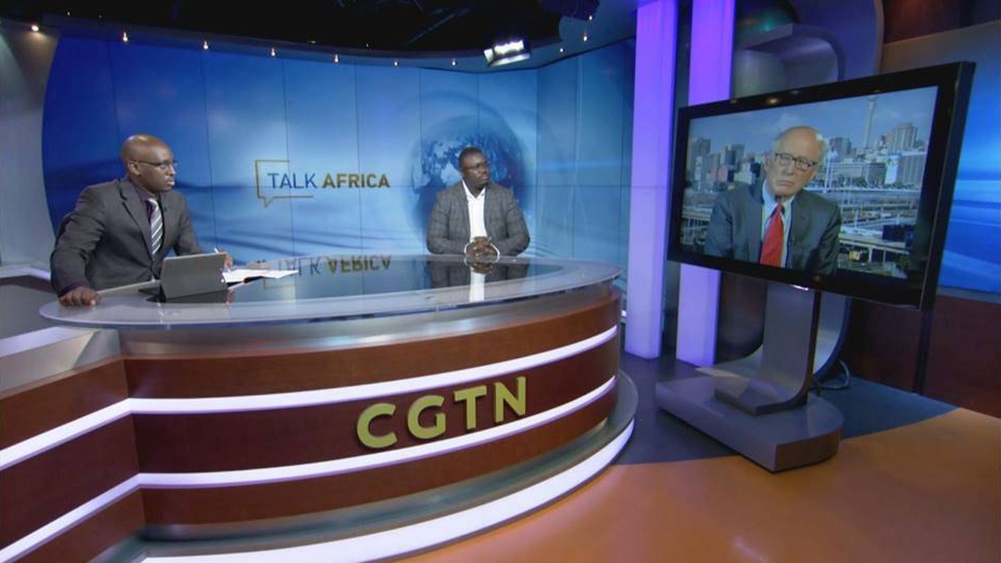 Emisión de un programa de CGTN Africa, la cadena estatal china dedicada al continente (Fuente: Página de Facebook de CGTN Africa)