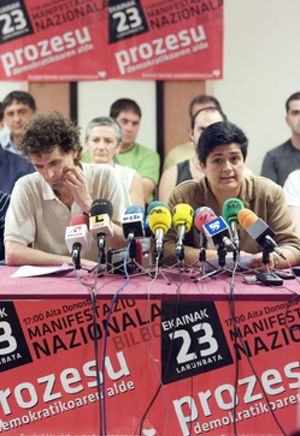 Bermejo y Conde Pumpido insisten en no actuar contra ANV, a pesar de su negativa a condenar la violencia