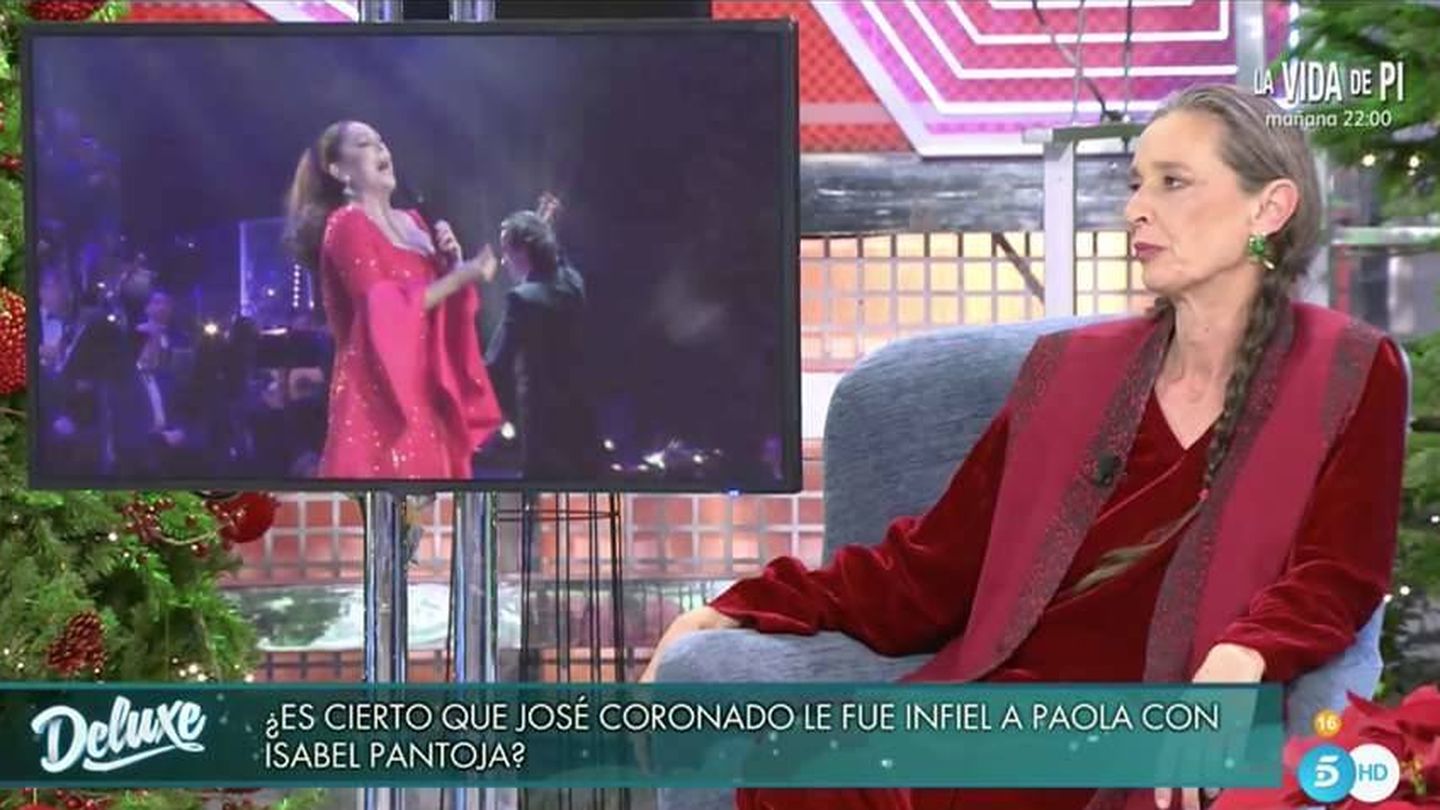 Paloma Dominguín en 'Sábado Deluxe'.(Telecinco)