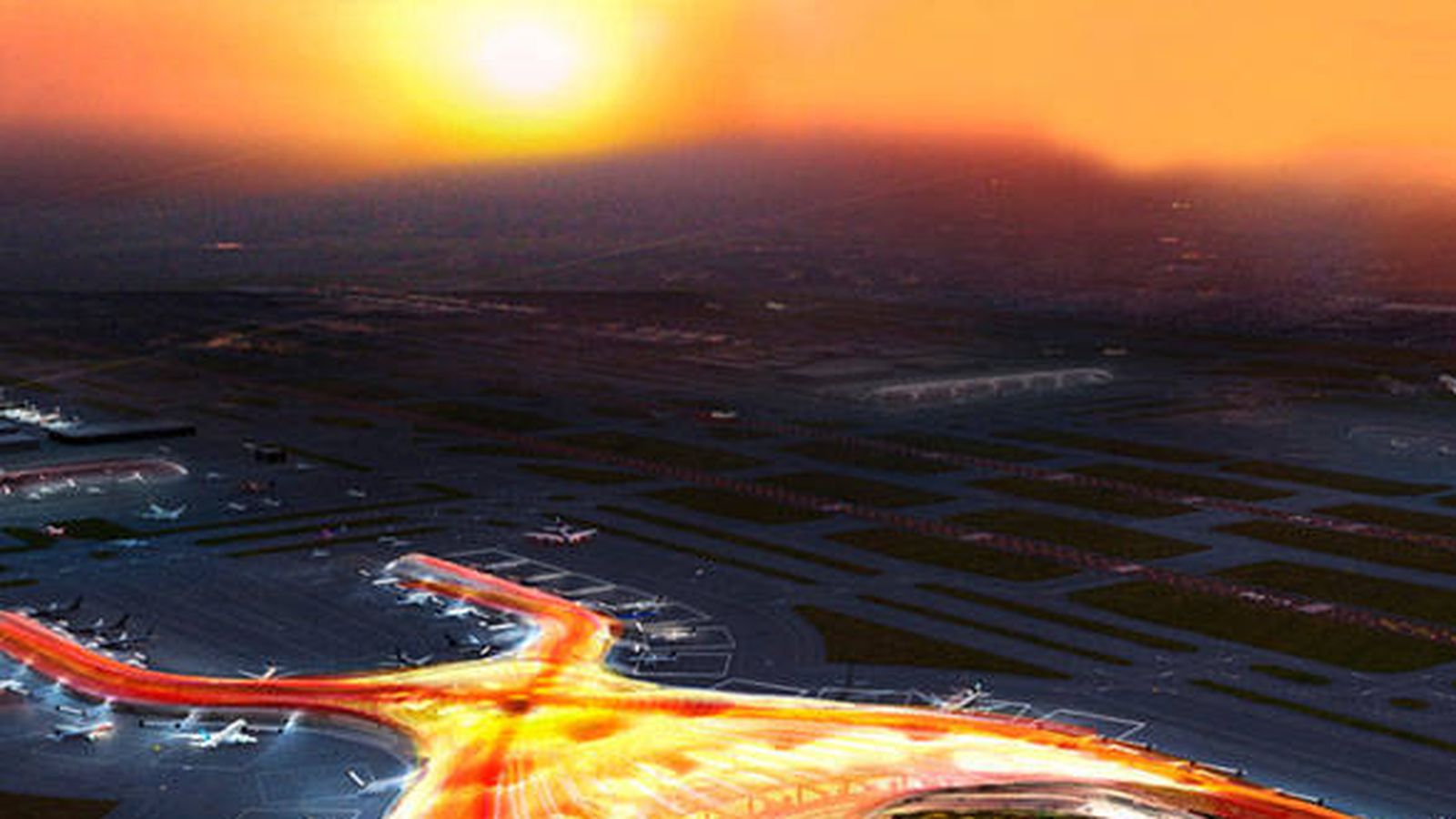 Foto: Maqueta del futuro aeropuerto de Ciudad de México.