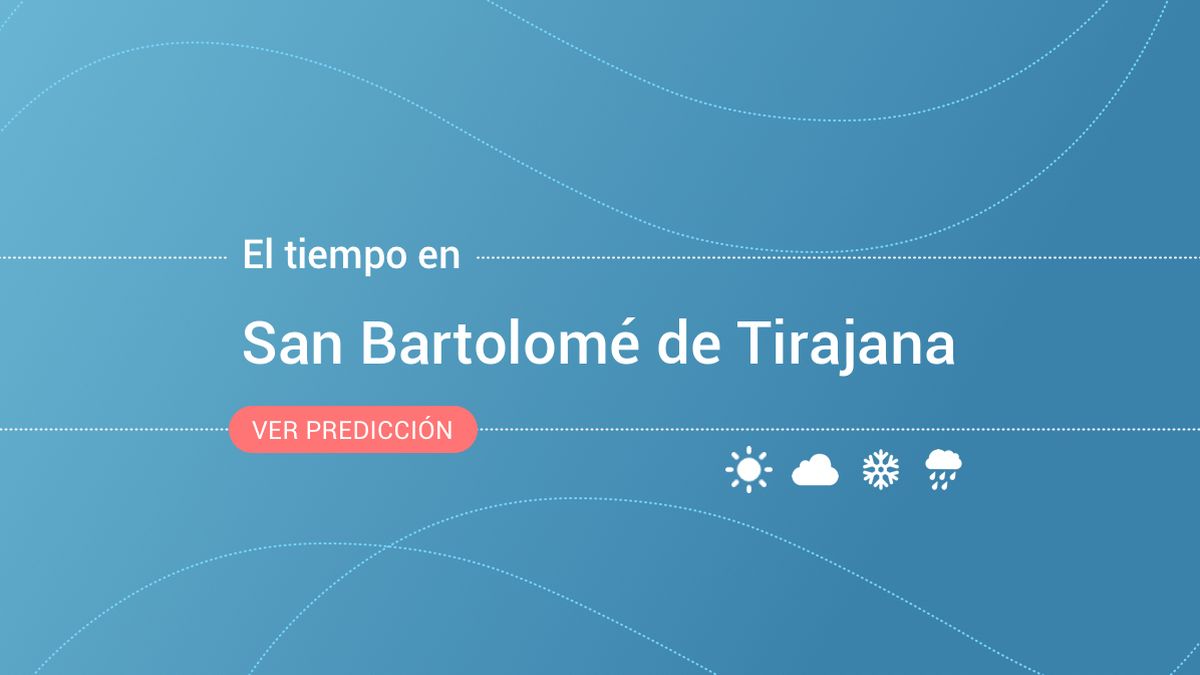 Previsión meteorológica en San Bartolomé de Tirajana: alerta amarilla por vientos