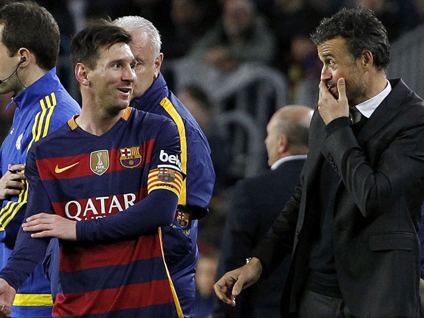 La relación entre Messi y Luis Enrique es ahora mucho mejor que en su primera temporada juntos (Marta Pérez/EFE)