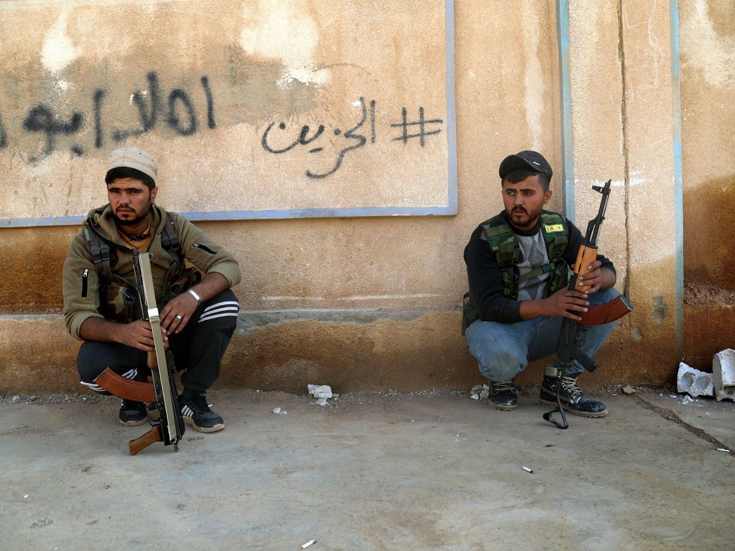Combatientes en el norte de Siria. (Reuters)