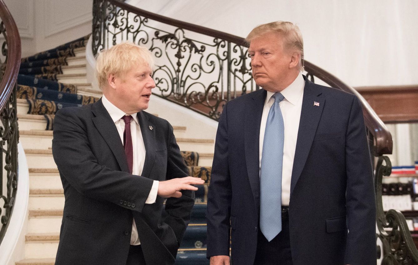 Donald Trump y Boris Johnson. (Reuters)