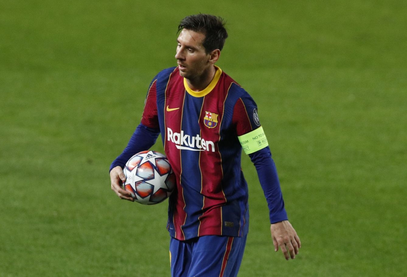 Messi, en el último partido de Liga. (EFE)