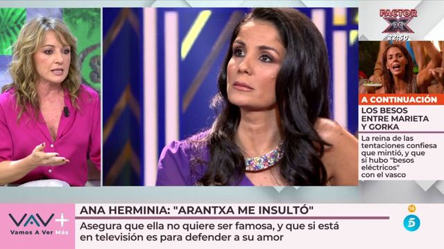 La polémica de Ana Herminia, en 'Vamos a ver'. (Mediaset)