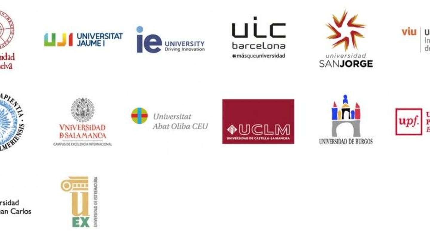 Algunas de las universidades que ofrecen el 'e-título', según la publicidad de la empresa Signe.