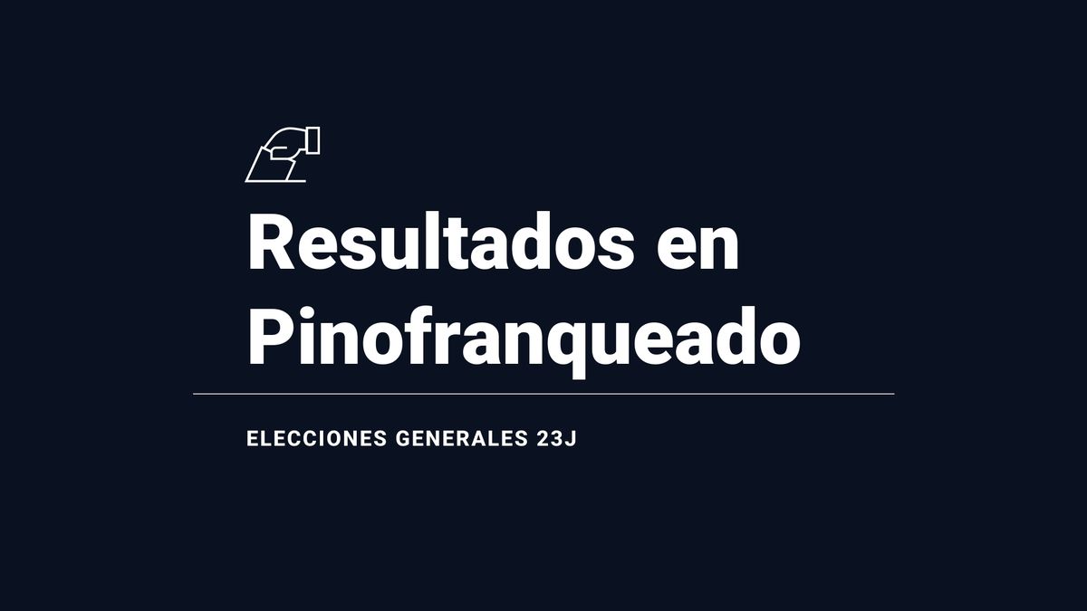 Resultados en Pinofranqueado: votos y número de escaños de las elecciones generales 2023, en directo