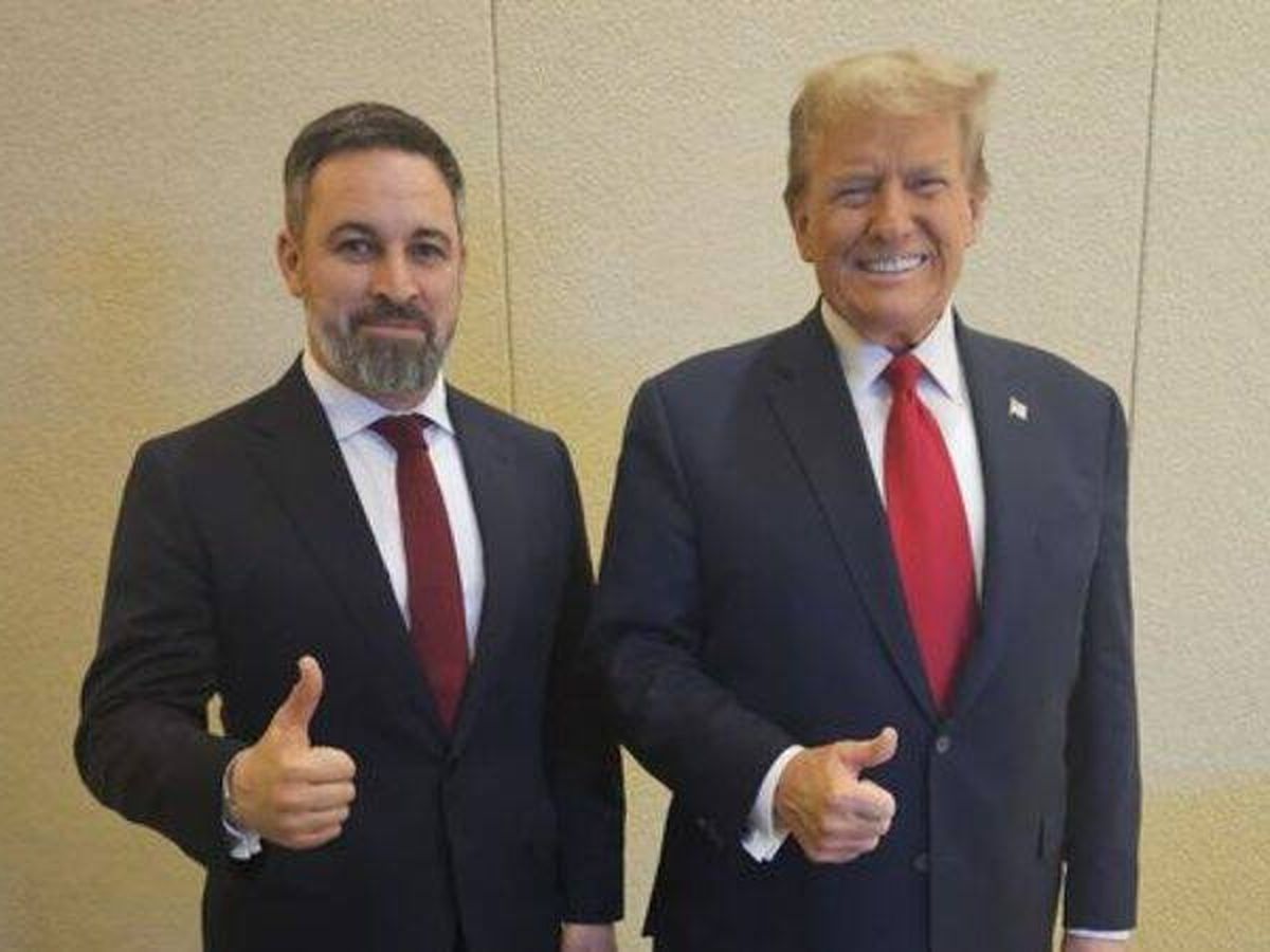 Foto: Abascal y Trump, durante la Conferencia de Acción Política Conservadora. (EFE)