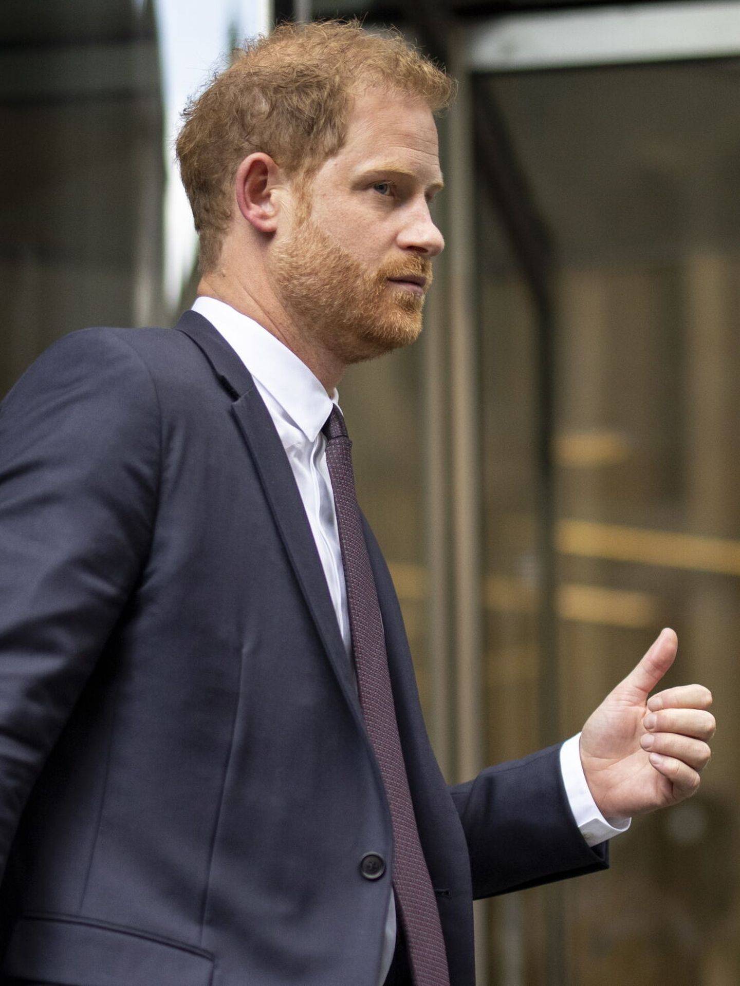 El príncipe Harry, abandonando el Alto Tribunal de Londres. (Reuters)